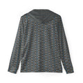 BudWear Blue-bud hoodie, men's all-over-print sporty warm-up hoodie with bold design on the back.