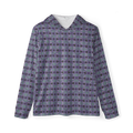 Purple-bud sports warm-up hoodie by BudWear, all-over print men's CUT-SEW hoodie with front view and vibrant design.