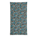 White BudWear all-over-print neck gaiter with vibrant designs, made from comfortable cut-sew fabric.